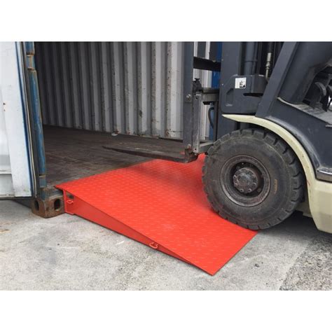 sea container forklift skid steer ramp|Forklift Ramps for Containers .